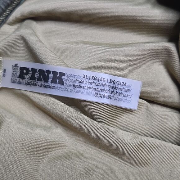 1342 NWT Pink Victoria's Secret Low-Back One-Piece Swimsuit Sz XL - Picture 9 of 9